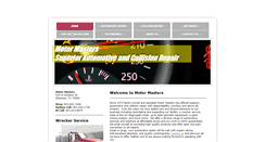 Desktop Screenshot of motormastersauto.com
