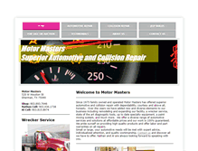 Tablet Screenshot of motormastersauto.com